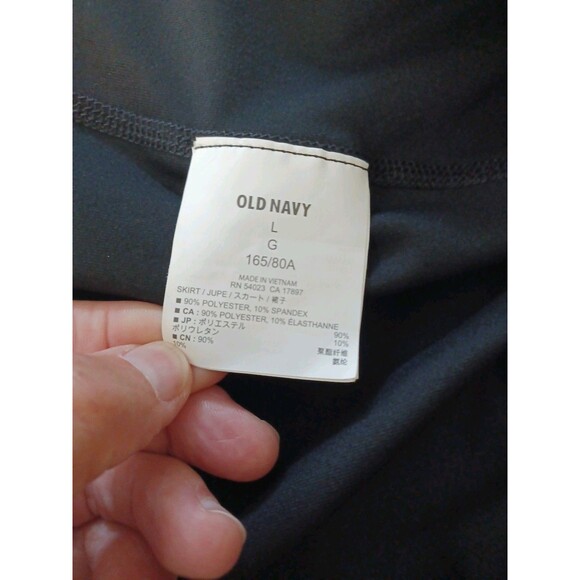 Old Navy NWT compression skirt legging 1-piece combo women L black active sport - Picture 6 of 11
